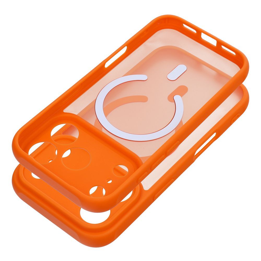 FULL MATTE MAG COVER case compatible with MagSafe for IPHONE 16 Pro Max hermes orange