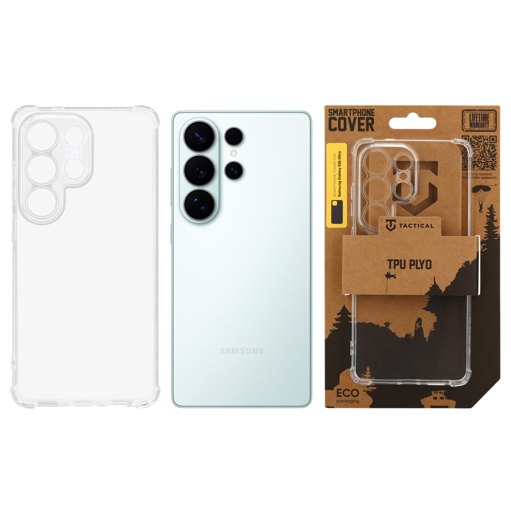 Tactical TPU Plyo Kryt pro Samsung Galaxy S26 Ultra Transparent 