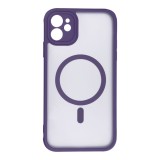 FULL MATTE MAG COVER case compatible with MagSafe for IPHONE 11 purple