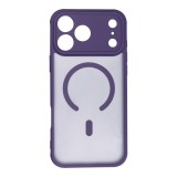 FULL MATTE MAG COVER case compatible with MagSafe for IPHONE 17 Pro Max purple