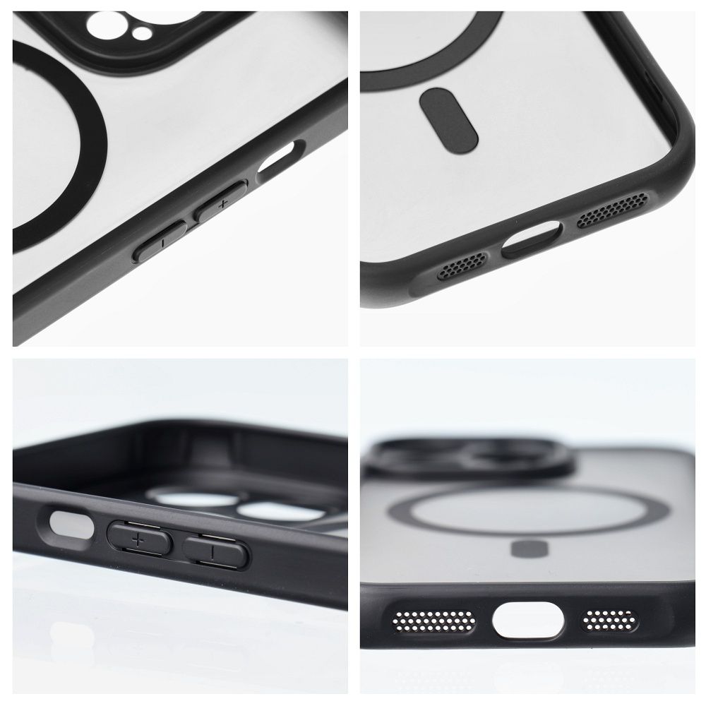 FULL MATTE MAG COVER case compatible with MagSafe for XIAOMI REDMI 15 4G / 5G (171,1mm) black