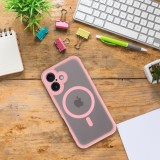 FULL MATTE MAG COVER case compatible with MagSafe for SAMSUNG S25 FE jasny różowy