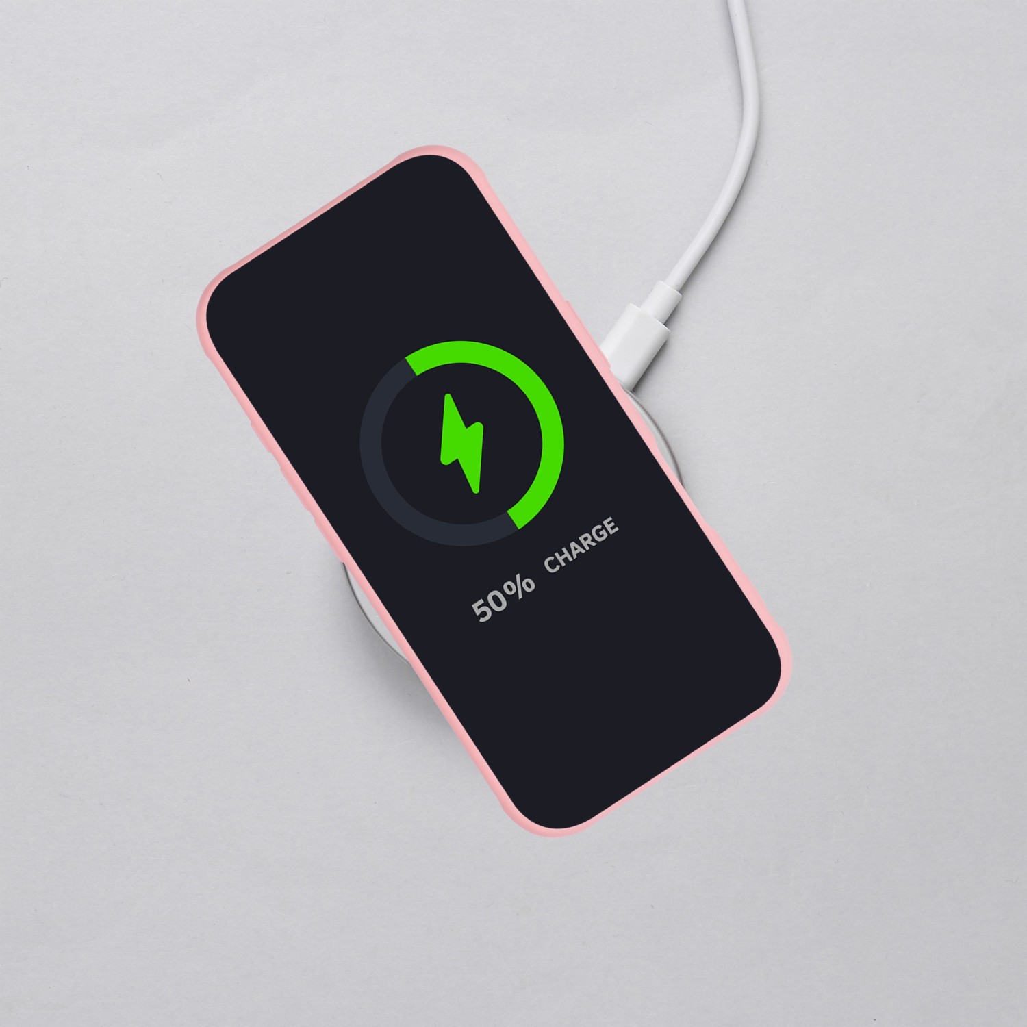 FULL MATTE MAG COVER case compatible with MagSafe for SAMSUNG S25 FE jasny różowy