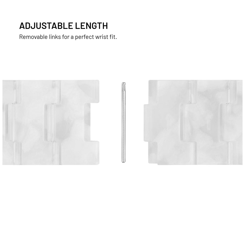 Resinový řemínek FIXED Resin Strap s Quick Release 18mm pro smartwatch, Cloud White