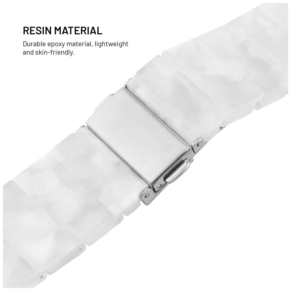 Resinový řemínek FIXED Resin Strap s Quick Release 20mm pro smartwatch, Cloud White