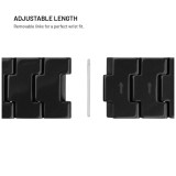 Resinový řemínek FIXED Resin Strap s Quick Release 20mm pro smartwatch, Carbon Black