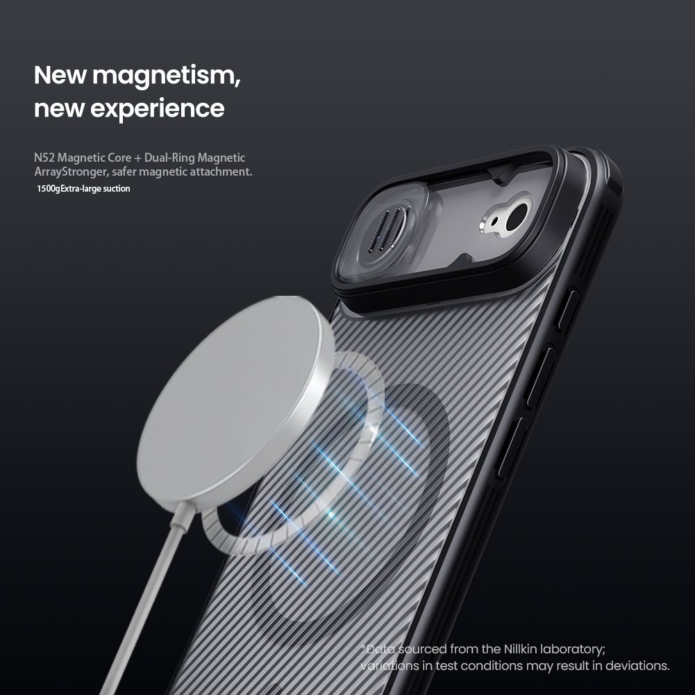 Nillkin CamShield PRO Magnetic Zadní Kryt pro Apple iPhone Air Transparent Black