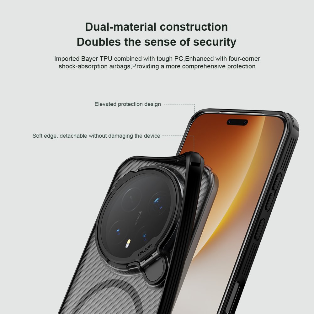 Nillkin CamShield Prop Magnetic Zadní Kryt pro Honor Magic 8 Pro Transparent Black