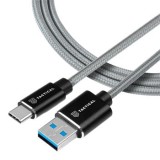 Kabel Tactical Fast Rope Aramid 2.0 Cable USB-A/USB-C 1m, šedá
