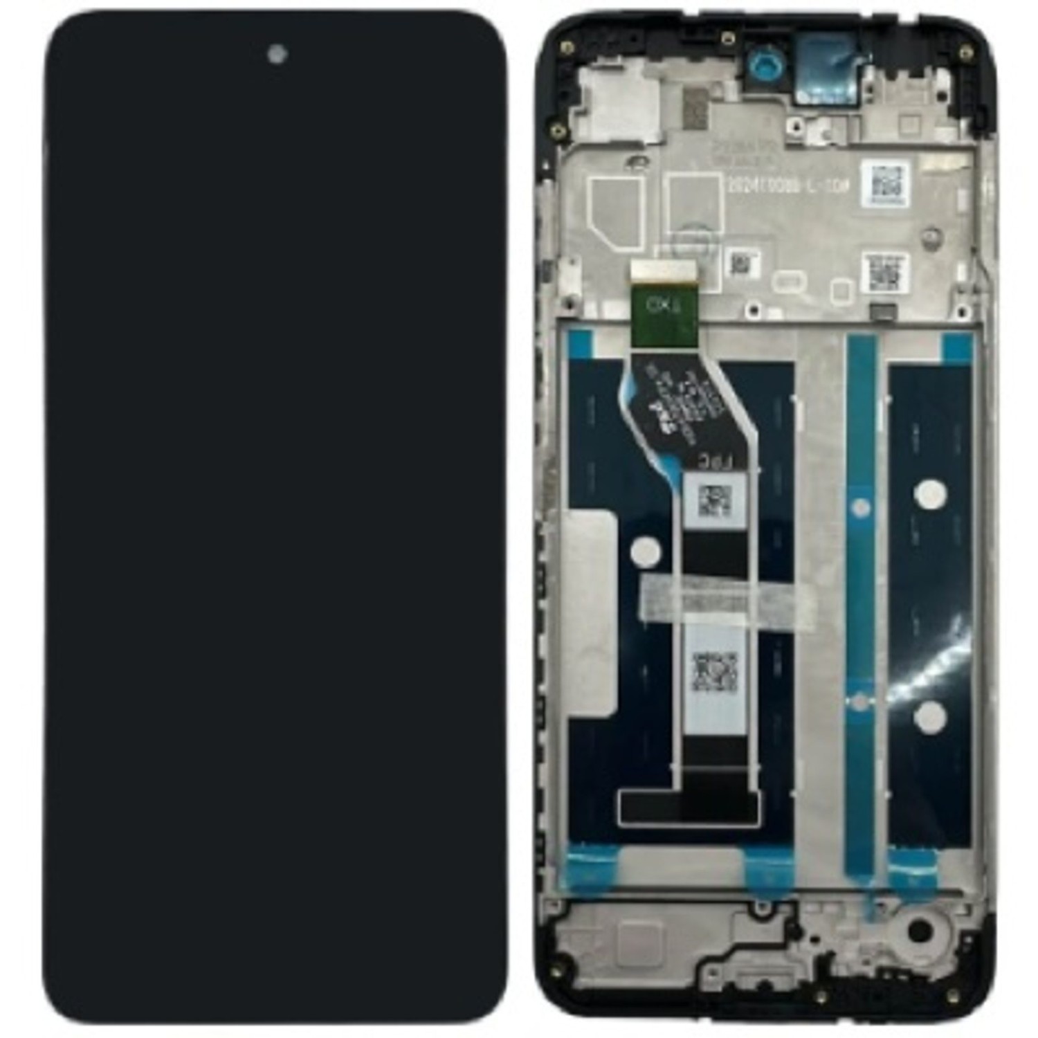 LCD display + dotyková deska + přední kryt pro Motorola Moto G06, black (Service Pack)