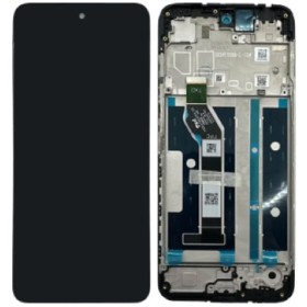 Motorola G06 Power LCD Display + Dotyková Deska + Přední Kryt Black (Service Pack)