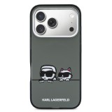 Karl Lagerfeld IML K&CH Heads Logo MagSafe Zadní Kryt pro iPhone 17 Pro Max Black