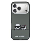 Zadní kryt Karl Lagerfeld IML K&CH Heads Logo MagSafe pro iPhone 17, černá