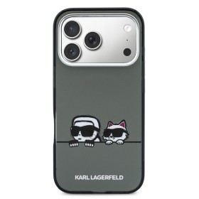 Karl Lagerfeld IML K&CH Heads Logo MagSafe Zadní Kryt pro iPhone 17 Black