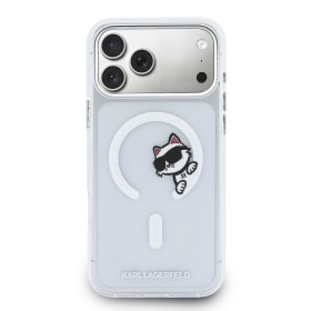 Karl Lagerfeld IML Choupette Peekaboo MagSafe Zadní Kryt pro iPhone 17 Pro Max Transparent