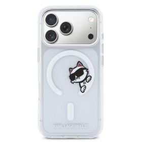 Karl Lagerfeld IML Choupette Peekaboo MagSafe Zadní Kryt pro iPhone 17 Pro Transparent