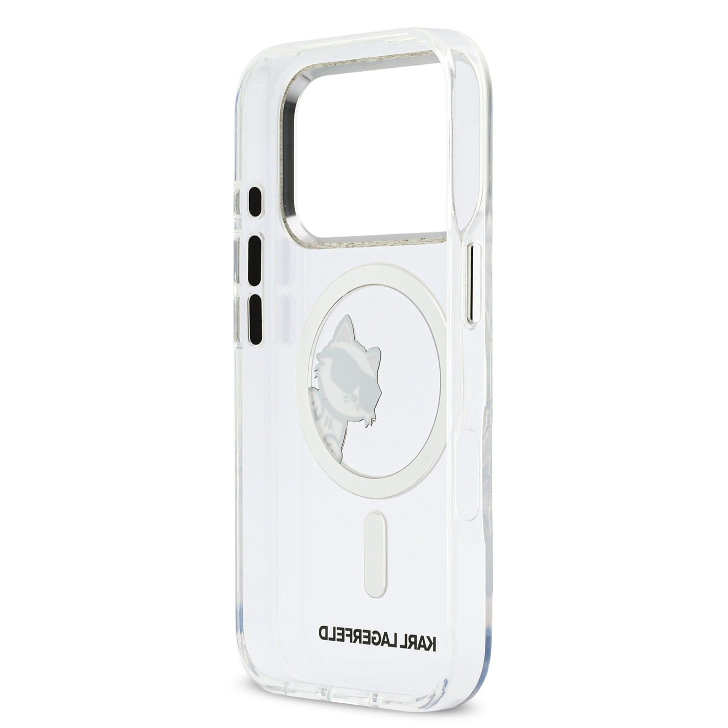 Karl Lagerfeld IML Choupette Peekaboo MagSafe Zadní Kryt pro iPhone 17 Pro Transparent