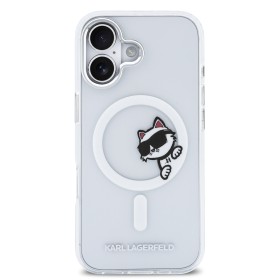 Karl Lagerfeld IML Choupette Peekaboo MagSafe Zadní Kryt pro iPhone 17 Transparent