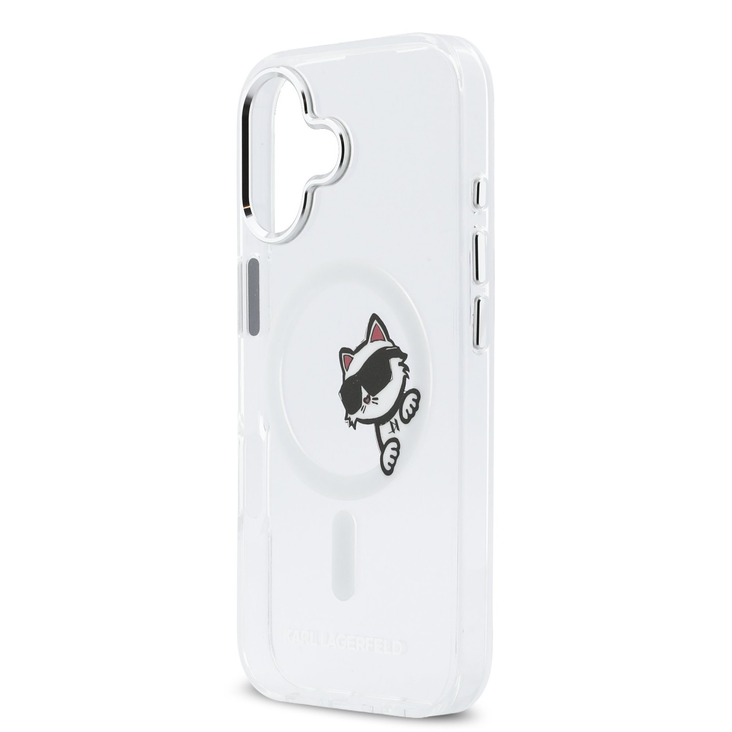 Karl Lagerfeld IML Choupette Peekaboo MagSafe Zadní Kryt pro iPhone 17 Transparent