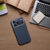 Pouzdro Case KEVLAR compatible with MagSafe pro Apple iPhone 17, modrá