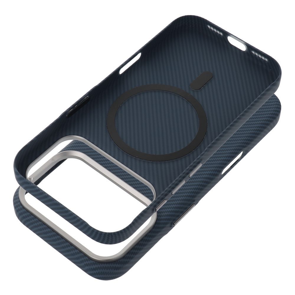 Pouzdro Case KEVLAR compatible with MagSafe pro Apple iPhone 17, modrá