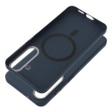 Pouzdro Case KEVLAR compatible with MagSafe pro Samsung Galaxy S26, modrá
