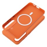 Pouzdro Case KEVLAR compatible with MagSafe pro Apple iPhone 17, oranžová