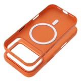 Pouzdro Case KEVLAR compatible with MagSafe pro Apple iPhone 17, oranžová