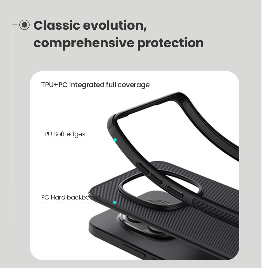 Nillkin Super Frosted PRO Magnetic Zadní Kryt pro Xiaomi Redmi Note 15 Pro 5G Black