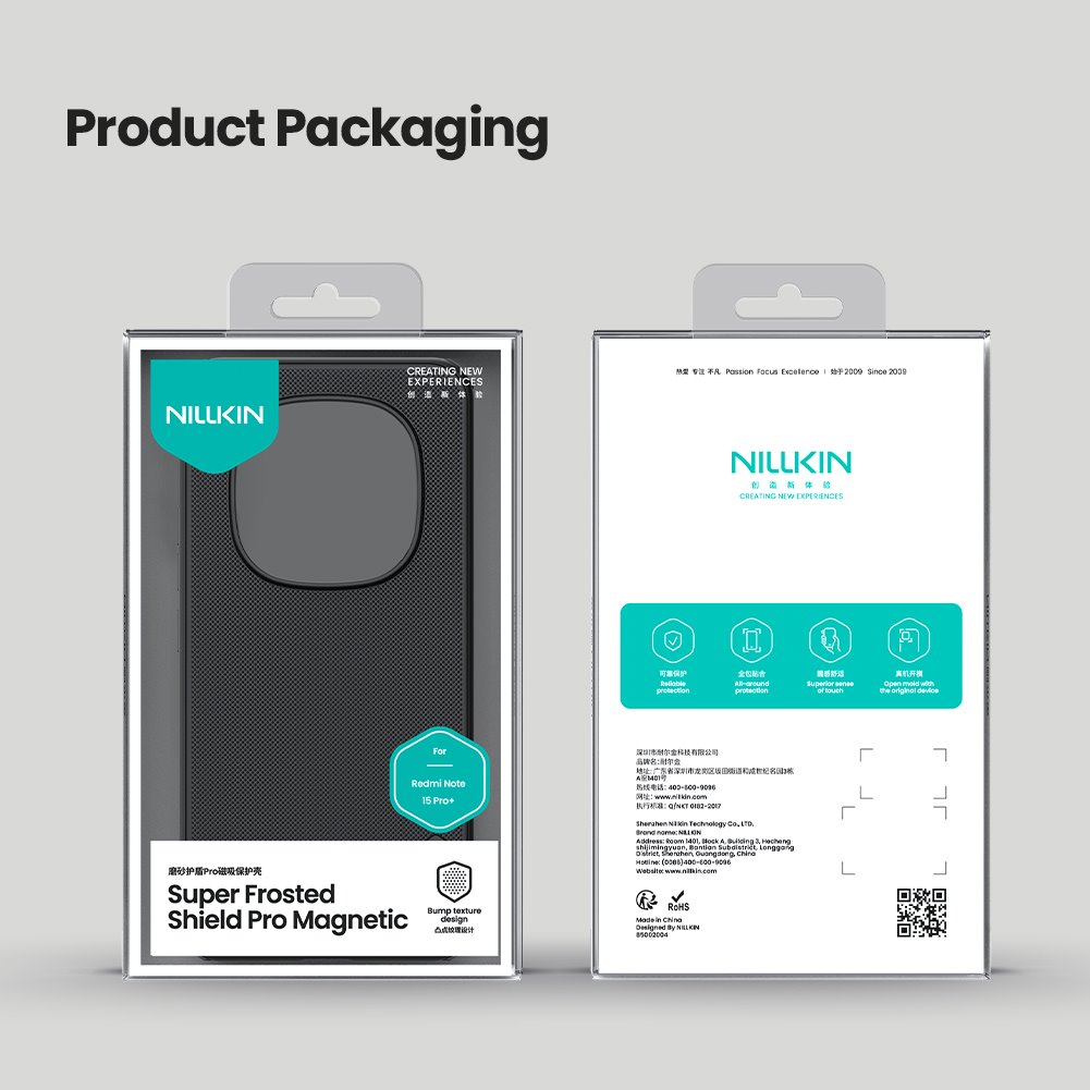 Nillkin Super Frosted PRO Magnetic Zadní Kryt pro Xiaomi Redmi Note 15 Pro+ 5G Black