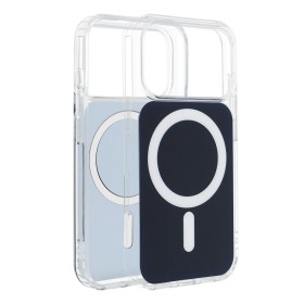 CLEAR FUSION MAG COVER Case compatible with MagSafe for IPHONE 16 Pro navy blue