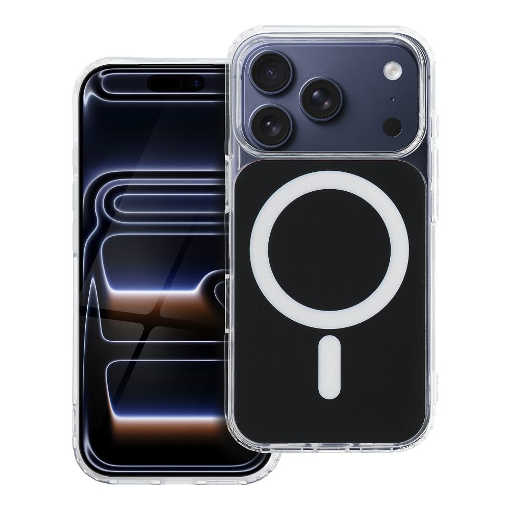 CLEAR FUSION MAG COVER Case compatible with MagSafe for IPHONE 16 Pro black