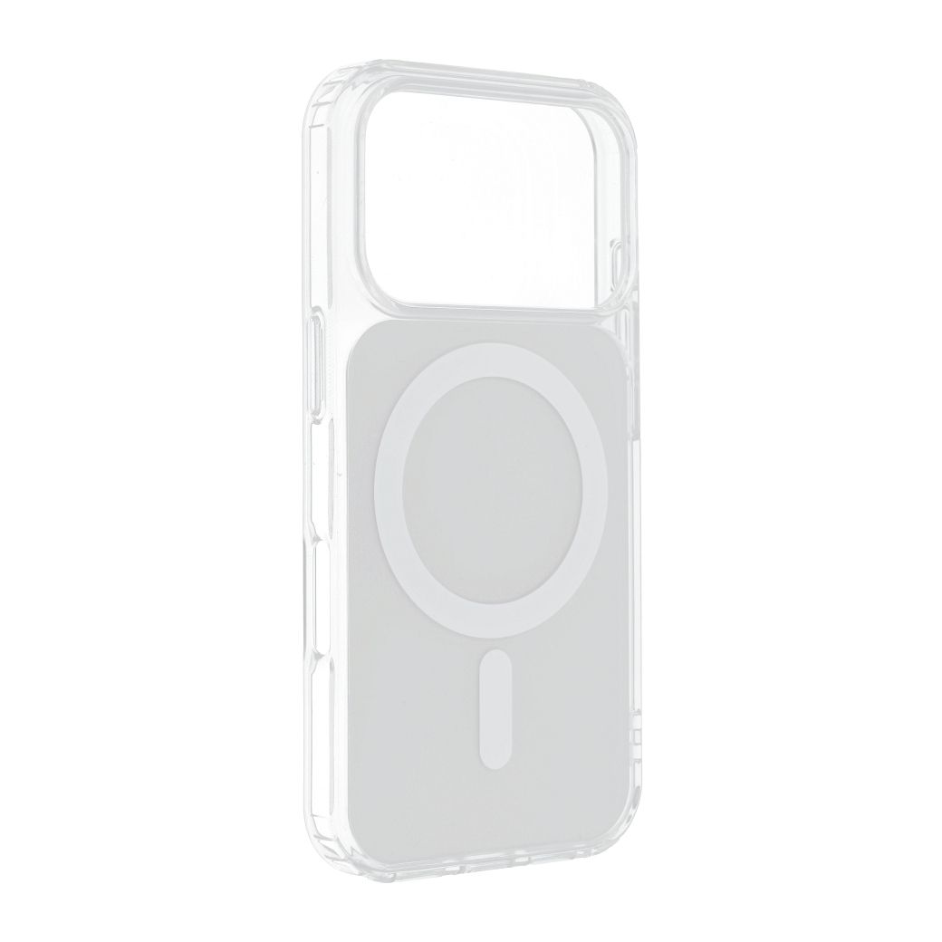 CLEAR FUSION MAG COVER Case compatible with MagSafe for IPHONE 15 white