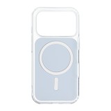 CLEAR FUSION MAG COVER Case compatible with MagSafe for IPHONE 17 Air navy blue