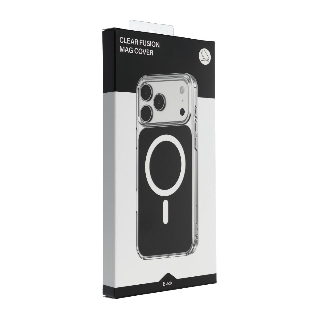 CLEAR FUSION MAG COVER Case compatible with MagSafe for IPHONE 17 Air black