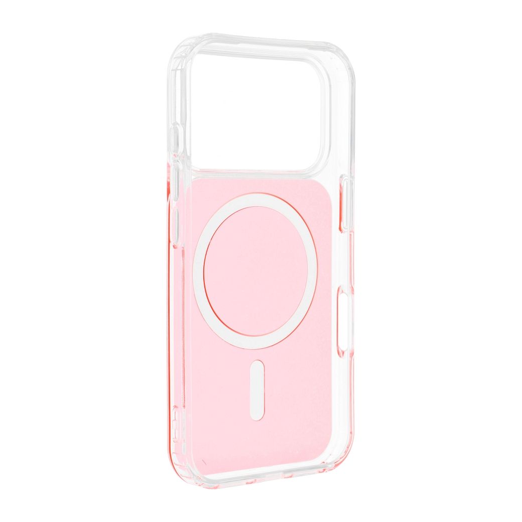 CLEAR FUSION MAG COVER Case compatible with MagSafe for IPHONE 16 hermes orange