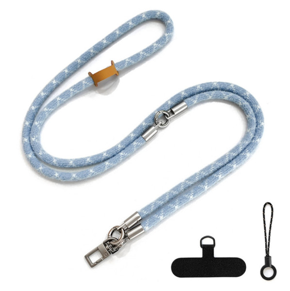 UNI Aligator Machršňůra 3v1 pro mobilní telefon, modro-bílá