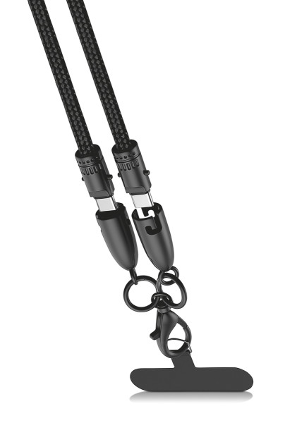 Datový kabel ALIGATOR Machrkabel 3A 60W, USB-C/USB-C, černý