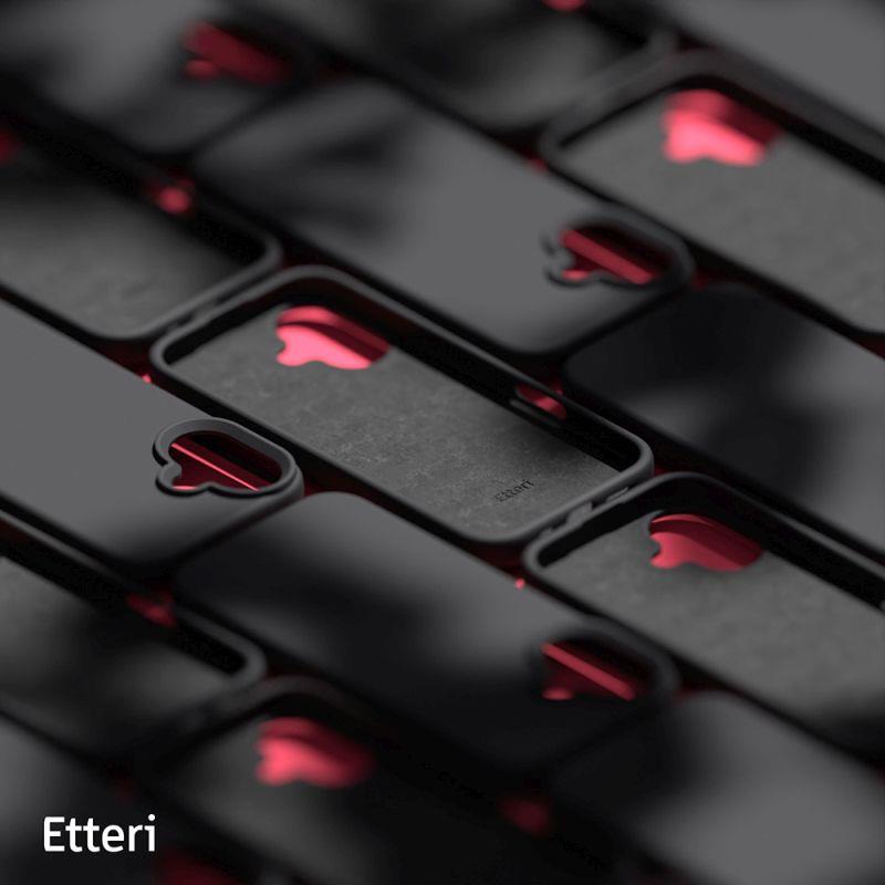 Zadní kryt Etteri Mag pro Apple iPhone 16, černá