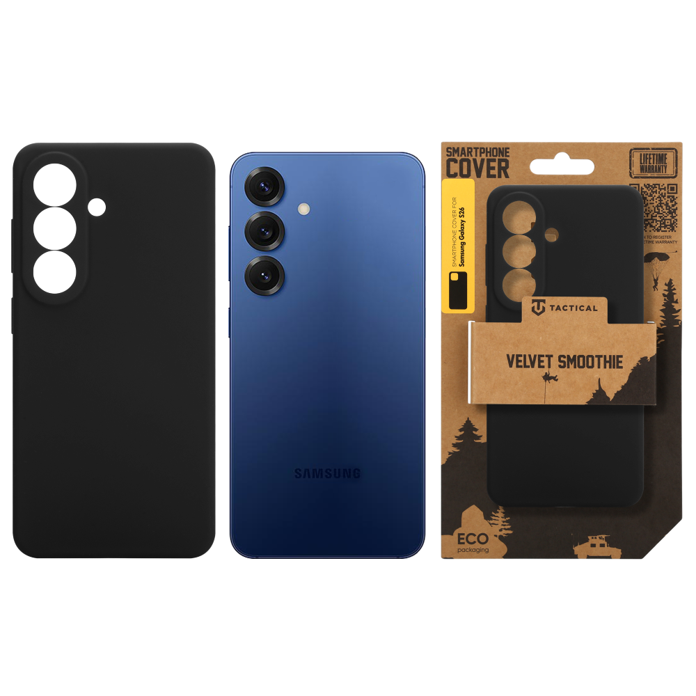Tactical Velvet Smoothie Kryt pro Samsung Galaxy S26 Asphalt