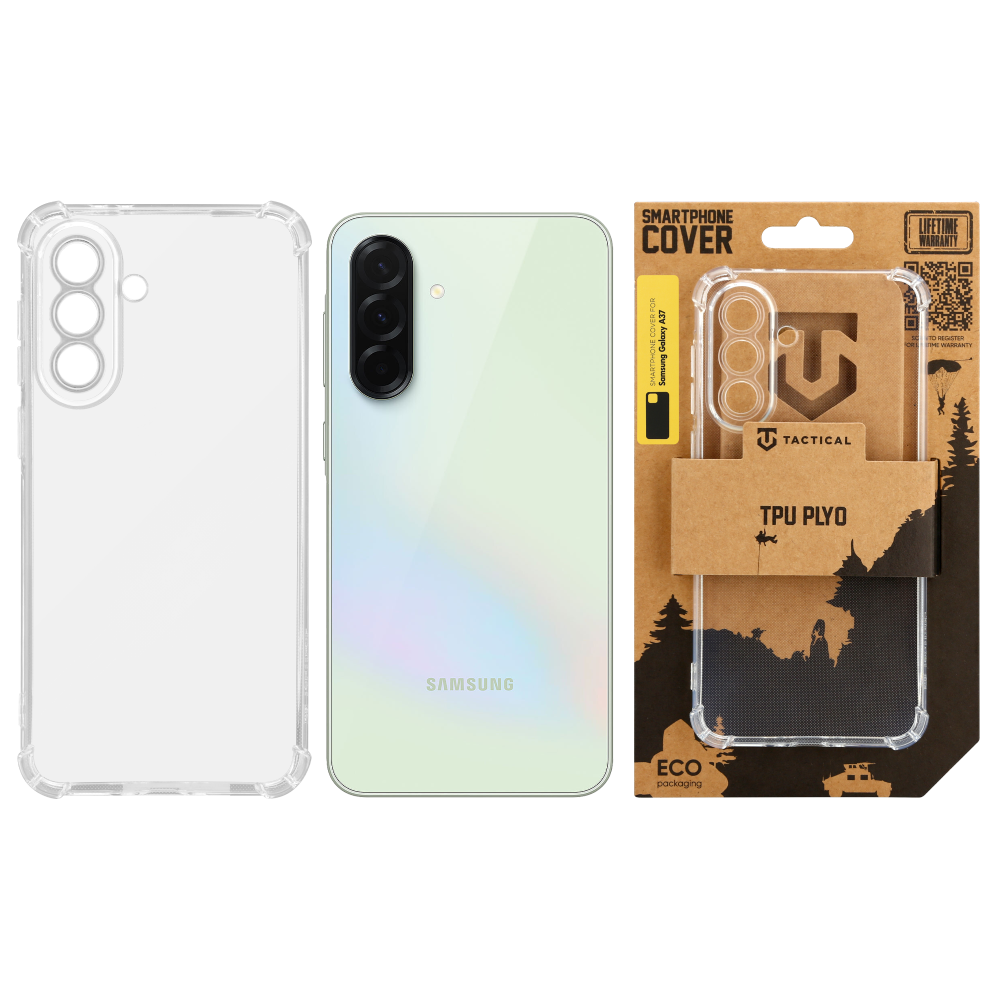 Tactical TPU Plyo Kryt pro Samsung Galaxy A37 Transparent 