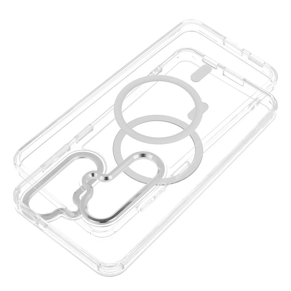 Case FRAME CLEAR HYBRID MAG COVER compatible with MagSafe for REDMI 15 transparent
