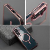 Case FRAME CLEAR HYBRID MAG COVER compatible with MagSafe for SAMSUNG S26 Edge powder pink