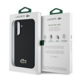 Lacoste Iconic Petit Pique Woven Logo MagSafe Zadní Kryt pro Samsung Galaxy A56 Black
