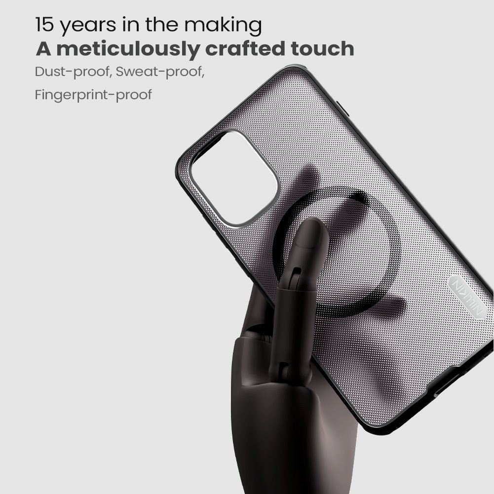 Nillkin Super Frosted PRO Magnetic Zadní Kryt pro OnePlus 15R Transparent Black