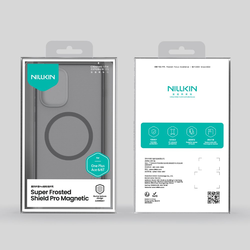 Nillkin Super Frosted PRO Magnetic Zadní Kryt pro OnePlus 15R Transparent Black