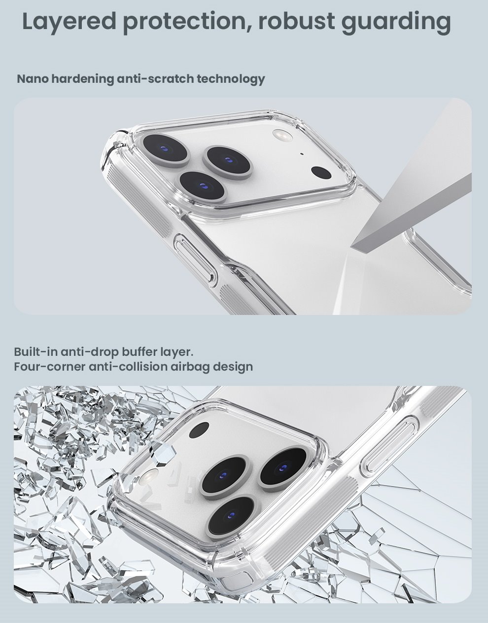 Nillkin Nature TPU PRO Kryt pro Apple iPhone 17 Pro Max Transparent