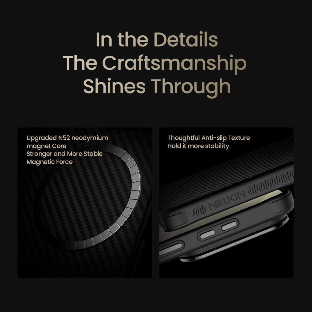 Nillkin CarboProp Aramid Magnetic Zadní Kryt pro Samsung Galaxy S26 Ultra Black/Transparent