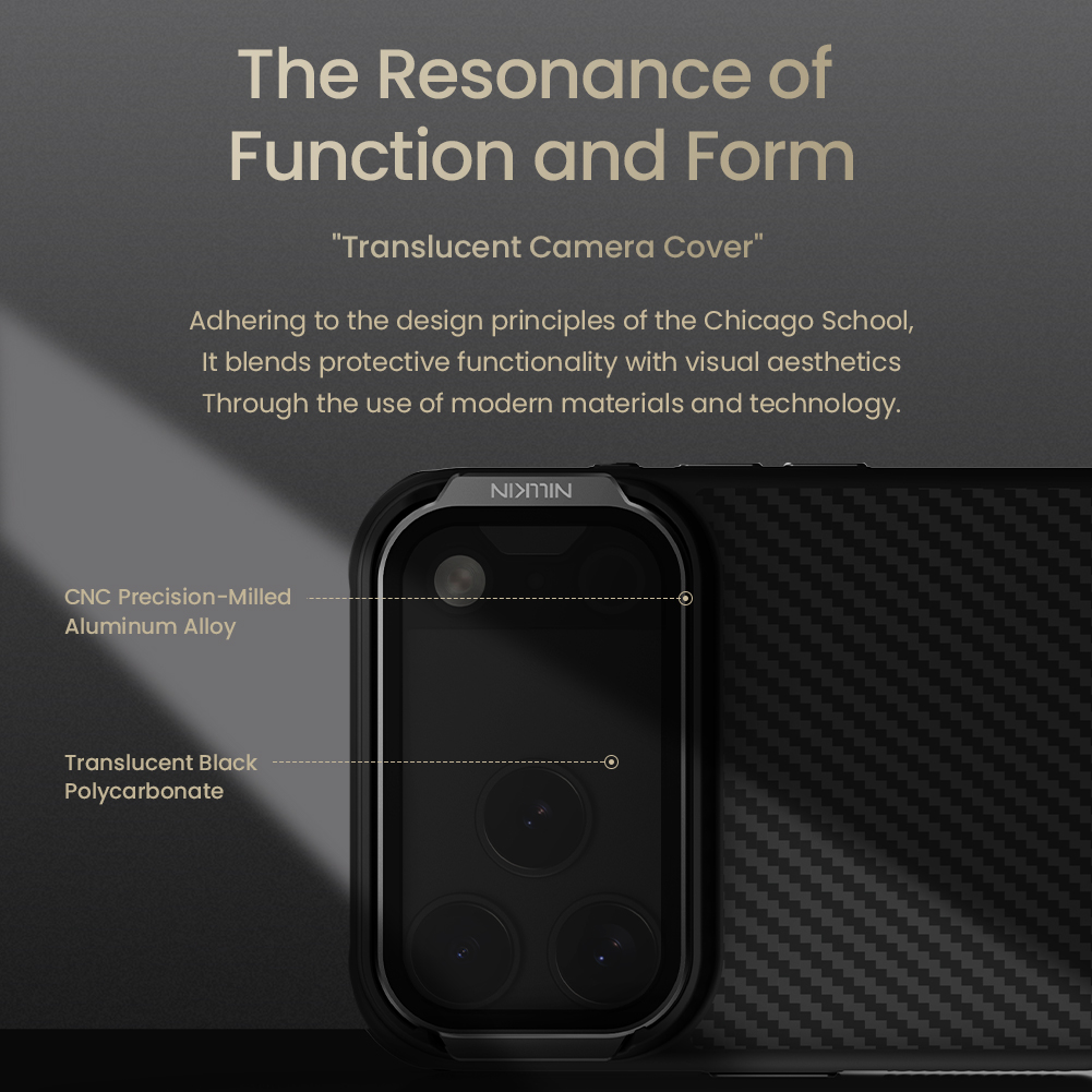 Nillkin CarboProp Aramid Magnetic Zadní Kryt pro Apple iPhone 17 Pro Max Black