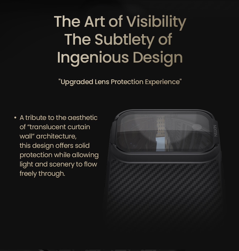 Nillkin CarboProp Aramid Magnetic Zadní Kryt pro Apple iPhone 17 Pro Max Black